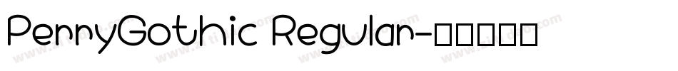 PerryGothic Regular字体转换